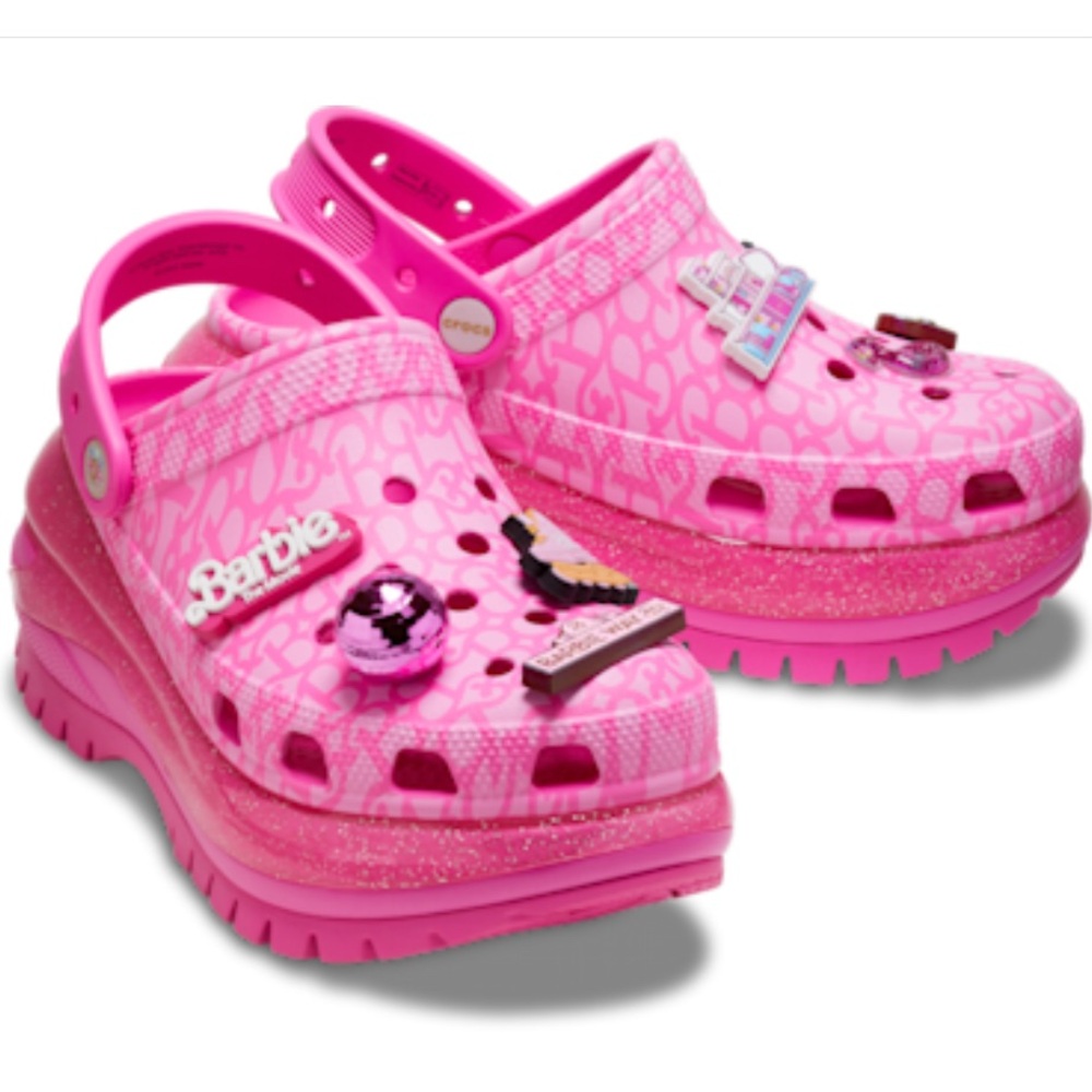 Brand New Crocs X Barbie Mega Crush Clog Pink Womens Sizes Limited Edition